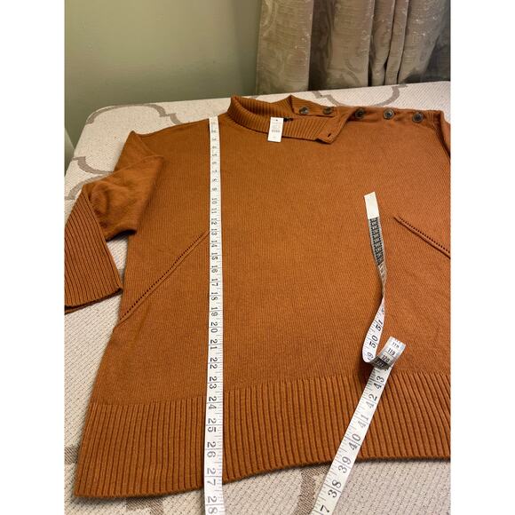 Talbots BUTTON MOCKNECK SWEATER, size XL, NWT - Picture 7 of 14